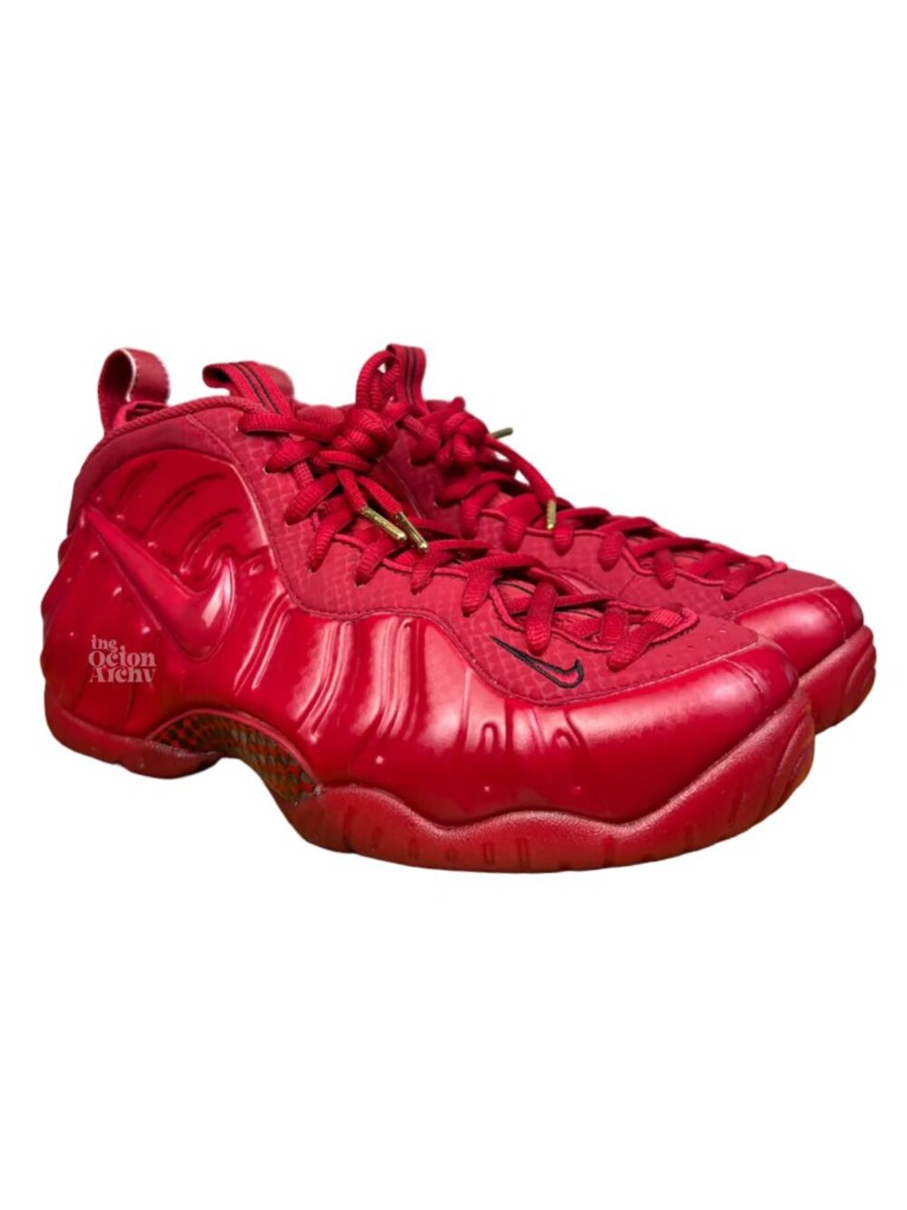 Size 10 Nike Air Foamposite Pro 2015 'Red October' 624041-603 Pre-Owned